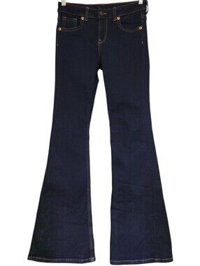 Divided Size 6 Womens Flare zjeans Dark Wash, Measures 29x33